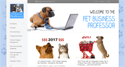 Desktop Screenshot of petbusinessprofessor.com